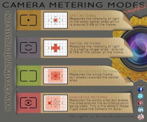 metering modes cheat sheet - www.GreatPhotoTutorials.com