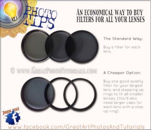 Tip for buying filters www.GreatPhotoTutorials.com
