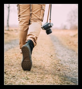 Walking - Camera in Hand in Frame